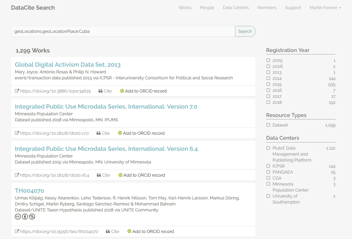 Search for geoLocationPlace Cuba